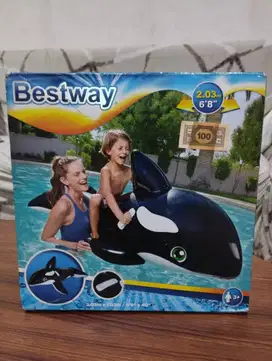 Bestway Pelampung Anak Ikan Paus Jumbo - Pelampung Dewasa Motif Paus