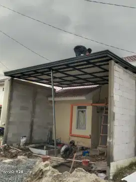 Kanopi atap alderon double