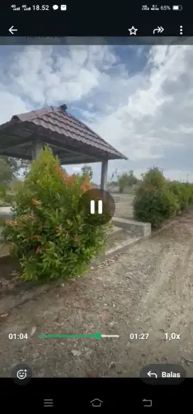Dijual tnh + vila di tanjung api api plg