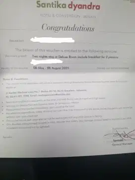 Hotel Medan Santika Sumatra Utara voucher