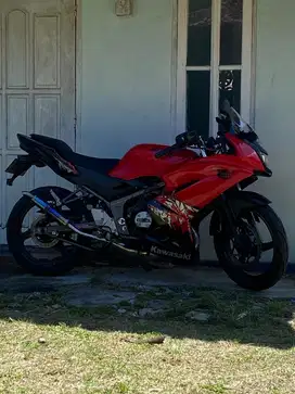 Ninja RR 150 warna merah siap pakai