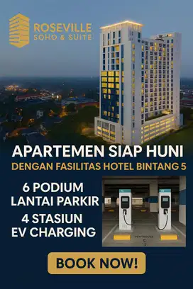 Apartemen Roseville Jual Murah Type 1BR Luas 40m