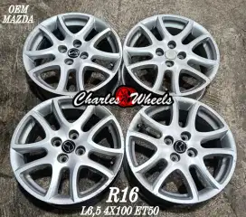 Velg oem mazda r16 4x100 agya ayla sigra brio dll