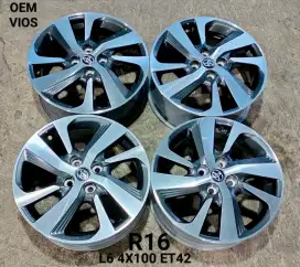 Velg oem vios r16 4x100 brio agya ayla calya sigra dll