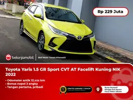 [ KM ANTIK 12RB ] Toyota Yaris 1.5 GR Sport CVT AT Kuning 2022/2023