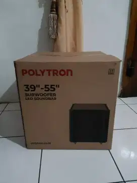 Speaker subwoofer pasif Polytron soundbar, spt baru, uk 31x31x30cm