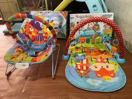 Bouncer & Piano Playmat Sugar Baby