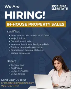 Marketing /sales inhouse perumahan