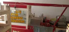 Di Jual  Gerobak sate dan peralatan lengkap