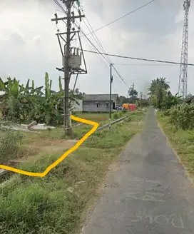 Dijual tanah sawah di moyudan Sleman jln Godean km 10