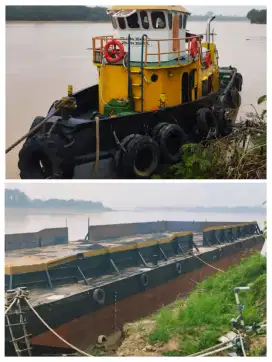 Di jual satu set Tugboat & tongkang 180 feet jumbo tahun 2011 - 1993