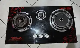 Progas Kompor Gas PG-333 / Tungku & bara Gas Material : Kaca
