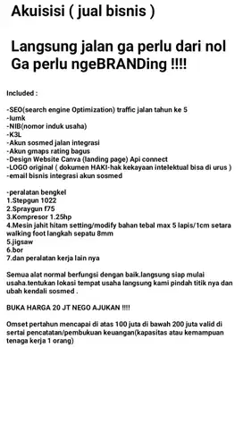 Akuisisi ( jual bisnis )