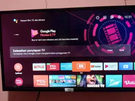 Dijual TV led TCL Android tv 32 inc nominus..