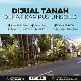 JUAL TANAH DI PURWOKERTO DEKAT UNSOED