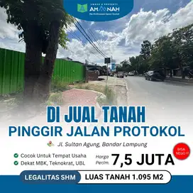 DIJUAL TANAH SUPER STRATEGIS JLN SULTAN AGUNG WAY HALIM BANDAR LAMPUNG