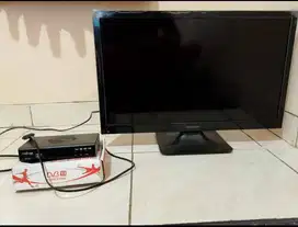 Sharp LED 24 Inch (Belum Digital) + STB Advance
