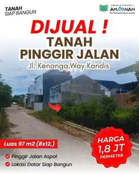 TANAH SIAP BANGUN BELAKANG PASAR WAYKANDIS