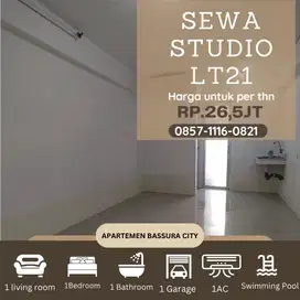 studio sewa unfurnished /thn apartemen bassura city