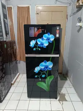 Aqua prw23 kulkas dua pintu like new