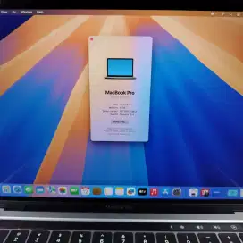 Macbook Pro M1 13 inch Ram 8 Ssd 512 Full set buat desain space grey
