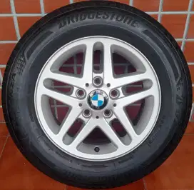 Velg BMW Style 53 Ori R15 Ban Bridgestone 90% E36 E46 318i 320i OEM 15
