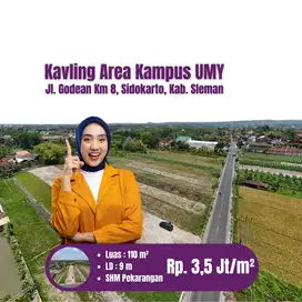 Kavling Strategis Jl Godean Km 8, Dekat Kampus UMY Jogja