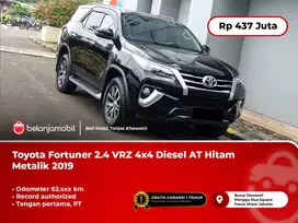 Toyota Fortuner 2.4 VRZ 4x4 Diesel AT Hitam Metalik 2019/2020