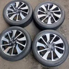 Velg original OEM Honda Brio Rs r15 4x100 ban Bridgestone 185/55 R15