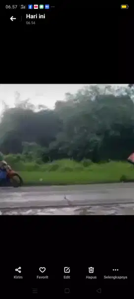 Di jual tanah darat pinggir jalan