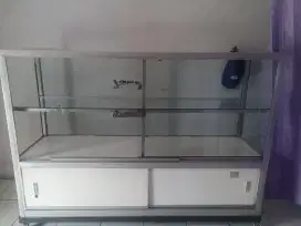 Etalase konter silver
