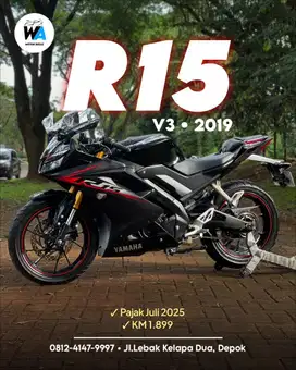 Cash/Kredit Yamaha R15 V3 Tahun 2019 Super Istimewa