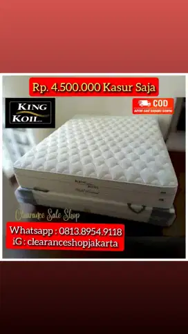 Kasur King Koil Hotel Diamond 160 Ex Display Good Condition