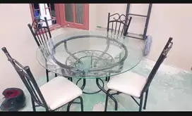 Meja Makan full Besi kursi 4