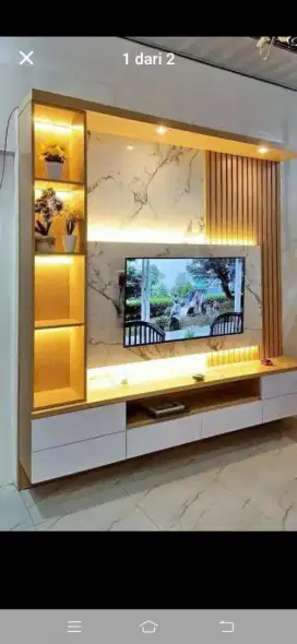 Backdrop tv minimalis