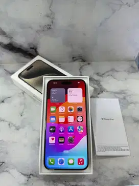 Iphone 15 pro max 256gb Ibox garansi on mulus