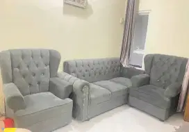 Jual sofa leter L + meja