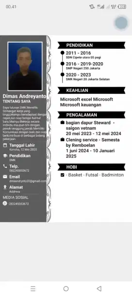 Mencari lowongan pekerjaan
