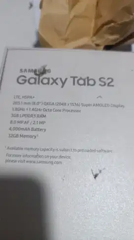 Samsung galaxy tab s2