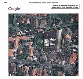 Sidoarjo sewa tanah strategis di tengah kota row jalan full akses