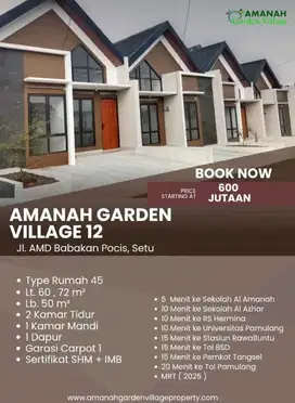 RUMAH DP0% FREE BIAYA DI PAMULANG