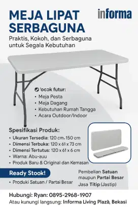 MEJA PRAKTIS SERBAGUNA DAN MULTIFUNGSI