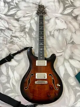 PRS SE hollowbody ii piezo - black gold burst