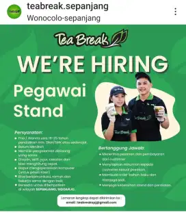 loker SPG outlet crew minuman