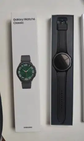 SAMSUNG GALAXY WATCH 43MM BLACK LIKE NEW - 1 BULAN PAKAI