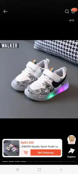 SEPATU NYALA ANAK LAKILAKI