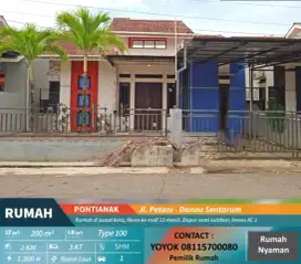 Dijual Rumah SHM Pontianak Kota BU Pindah Dinas