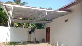 Pasang Kanopi Baja Ringan Untuk Garasi Teras Murah Garansi