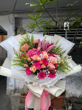 Terima pesanan rangkaian bunga