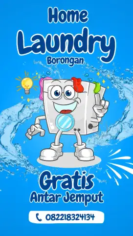 Home laundry gratis antar jemput